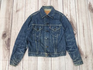 1．90s LEVI’S 93年製 日本製 リーバイス BIGE LOT71557 3rd Gジャン デニムジャケット アメカジ メンズ38　ネイビー y804