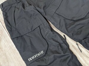 10．BURTON バートン DRYRIDE 　裏メッシュ スキーウェア ウィンターパンツ スキーパンツ メンズS　黒 y913