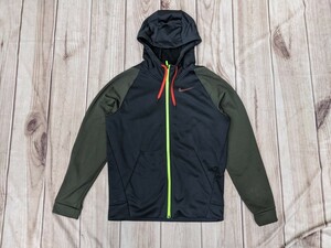 3．状態良好 NIKE ナイキ DRI-FIT 裏フリース 速乾ジャージブルゾン パーカー メンズM　黒 モスグリーンえんじ　トレーニングウェアy104