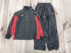 14．2点 ミズノ MIZUNO ブレスサーモ仕様ナイロンジャージブルゾンジャケット パンツMCライン トレーニングウェア上下 メンズM黒赤黄色x212