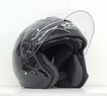 OGK KABUTO/オージーケーカブト ジェットヘルメット ASAGI ブラックメタリック S(55-56cm) アサギ オープンフェイス バイク用品 2019年製_画像2