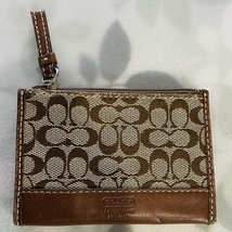 COACH コーチ シグネチャー コインケース 小銭入れ ブラウン キーリング付_画像10