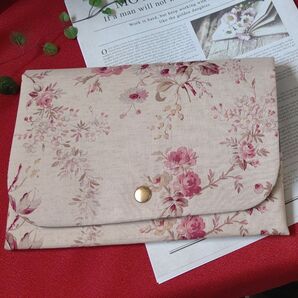 マルチケースフラットポーチ大きめ 通帳入れ