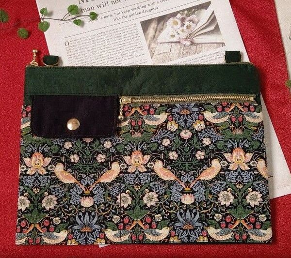フラットバッグ バッグインバッグハンドメイド ショルダーバッグ