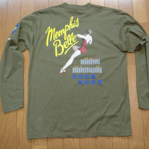 フライトジャケット風 ロングTシャツ メンフィスベル MemphisBelle     03の画像4