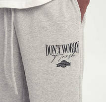 【 HARSH and CRUEL 】 DON'T WORRY LOGO PRINT SWEAT PANTS ロゴ プリント スウェット パンツ Mサイズ_画像6