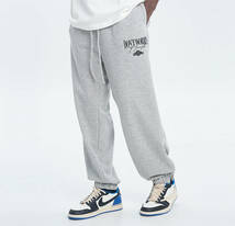 【 HARSH and CRUEL 】 DON'T WORRY LOGO PRINT SWEAT PANTS ロゴ プリント スウェット パンツ Mサイズ_画像1