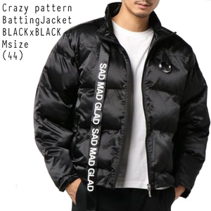 クレイジーパターン 中綿ジャケット CRAZY PATTERN JACKET クロxクロ M(44)