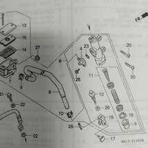 CB1000SF　SC30 リアブレーキ　マスターシリンダーピストンセット 純正未使用品　CB1000スーパーフォア_画像2