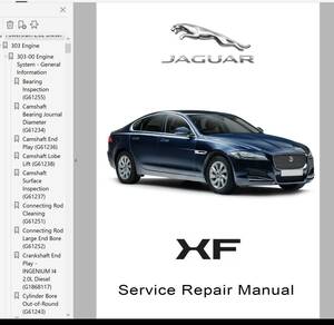 ジャガー JAGUAR XF 2nd X260 リペアマニュアル ワークショップマニュアル 整備書 配線図