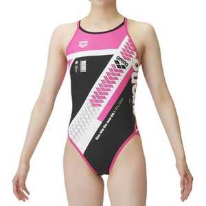  Arena .. swimsuit lady's training One-piece ( open back ) L black * red × pink K #FSA3612W-BKRD ARENA new goods unused 