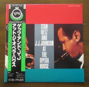 JAZZ LP/帯・ライナー付き美盤/Stan Getz And J.J. Johnson - At The Opera House/A-11379