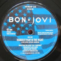 ROCK EP/US ORIG./見開きジャケット/2EP/Hypeステッカー付き美盤/Bon Jovi - Hardest Part Is The Night/A-11279_画像5