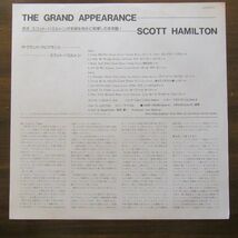 JAZZ LP/帯・ライナー付き美盤/Scott Hamilton Quartet - The Grand Appearance/A-11374_画像3