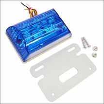 LEDサイドマーカー 4個組 24V ダウンライト付 角型 マーカーランプ ブルー + ホワイト [2]/20п_画像2