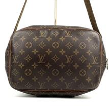 美品 LOUIS VUITTON ルイヴィトン ショルダーバッグ ボディバッグ モノグラム リポーター PM ゴールド金具 男女兼用 斜め掛け PVC レザー_画像5