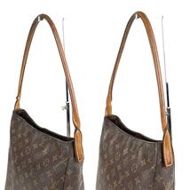 【美品】LOUIS VUITTON ルイヴィトン ショルダーバッグ トートバッグ モノグラム ルーピング GM M51145 LVロゴ ゴールド金具 男女兼用 革_画像10