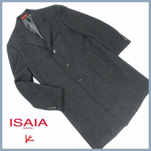 ▲▽ISAIA(イザイア)★チェスターコート★グレー系★サイズ50R★美品★メンズアウター