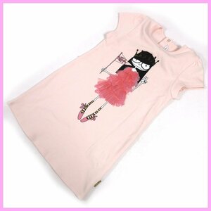 ▲▽マークバイマークジェイコブスの女の子用 Tシャツワンピース♪カットソー ベビーピンク 86 2Y