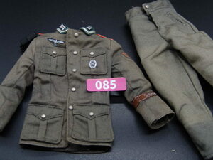 【 P 085 】1/6ドールパーツ：DRAGON製 WWIIドイツ軍警察隊戦闘服上下【 長期保管・ジャンク扱い品 】