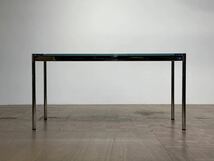 -sr0249a｜USM Haller Table/ハラーテーブルデスク フロストガラストップ｜名作 USMハラー ACTUS アクタス ハーマンミラー ダイニング_画像6