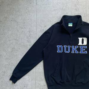 champion チャンピオン カレッジロゴ DUKE ハーフジップ スウェット トレーナー ネイビー L