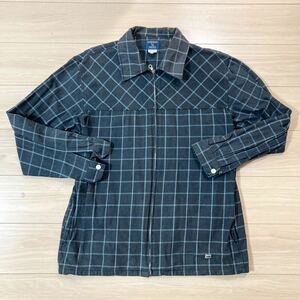 WOOLRICH ウールリッチ チェックシャツ 長袖シャツ ジップアップ XLサイズ