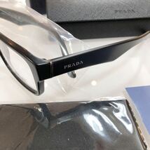 新色!正規品 安心の2年正規保証付き 定価49,500 眼鏡 新品 PRADA VPR16M VPR 16M 55-16 1BO-101 VPR 16 プラダ メガネフレーム 眼鏡_画像6