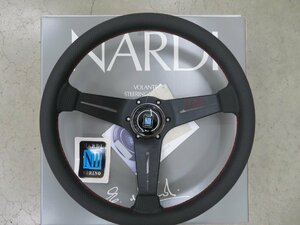 未使用正規品　数量限定モデル　NARDI　SPORT　TYPE A　340　RED　E.NARDI　品番　N921　BKLパンチングレザー＆ブラックスポーク　現品あり