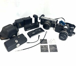 [中古品/ジャンク品] カメラセット オリンパス35/Nikon EF 3155852/フラッシュ SUNPAK b 3600D/Nikon MD-12/NIKON MF-12 【送料別】 AD0067