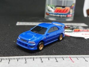 ★SUBARU IMPREZA GC8 インプレッサ【ダイドーブレンド 頭文字D ドリフトプルバックカーコレクション】 青 ミニカー スポーツカー 非売