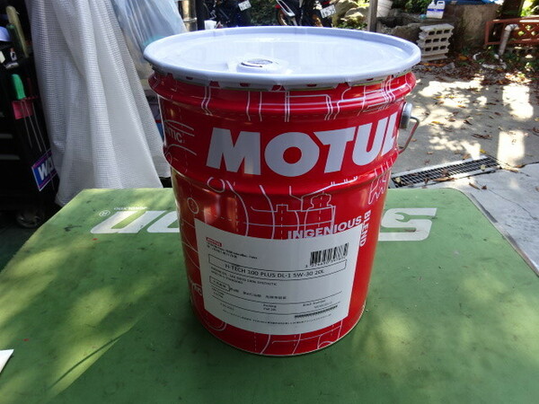 数量限定◆ペール缶ノズル＆ワコーズ製ハンドクリームつき◆MOTUL H-TECH 100 PLUS DL-1　5W-30　20L缶　★送料無料★