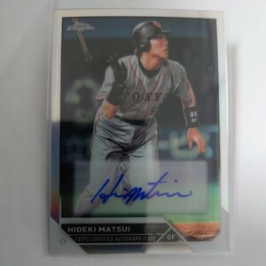 【直筆サイン】2023 Topps NPB Chrome〈松井秀喜 HIDEKI MATSUI〉読売ジャイアンツ 巨人 AC-HM auto