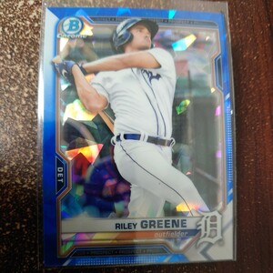 【サファイア】MLB 2021 Bowman〈RILEY GREENE〉sapphire デトロイト・タイガース Topps