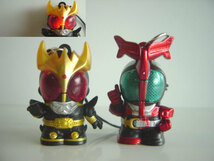 ♯Ghe10AZ仮面ライダーライトマスコット3全5種ダブルWアクセル光♂BANDAIバンダイ♀200円〓008369_c_画像3