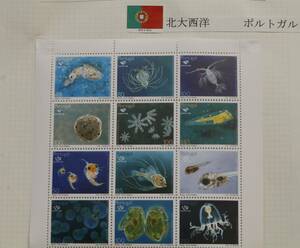 世界の魚と海洋生物の切手（北大西洋・ポルトガル）