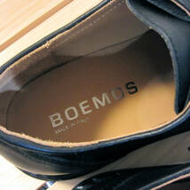 新品 未使用 BOEMOS ボエモス イタリア製 レザーシューズ Uチップ モカシン 革靴 カジュアル シューズ 黒 ブラック メンズ 42 27cm 程度 _画像6