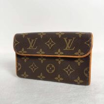 1円〜★LOUIS VUITTON ルイヴィトン フロランティーヌ ポシェット M51855 ウエストポーチ モノグラム ウエストバッグ レザー ブラウン 茶_画像1