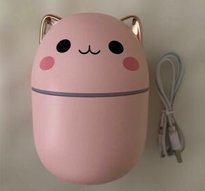 新品　アロマ加湿器 ディフューザー ミストメーカー USB 超音波式　猫型　 加湿器　卓上 未使用品