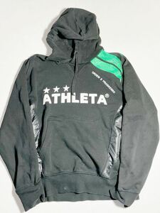 ATHLETA アスレタ 黒 ブラック スウェットパーカー Mサイズ