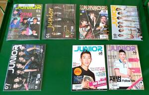 ■２００９年　２０１０年　韓国芸能雑誌　Junior　７冊セット■JUNIOR　２PM　JYJ　東方神起　KAT-TUN■　１０P