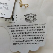 定価17,000円+税・未使用★DAKS ダックス ハウスチェック（甲部） 羊革（掌部） 手袋 21cm_画像8