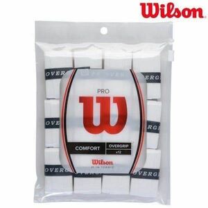 【新品】Wilson　ウィルソン プロオーバーグリップ　ホワイト　日本製　テニスグリップ　12本入