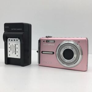 OLYMPUS オリンパス FE-330 コンパクト デジタル カメラ コンデジ ピンク 充電器付属 動作確認済 