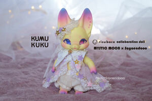 【展示品】kumukuku "Kiri_左耳★" corb.MYSTIC MOON,Sayaendooo カスタムドール