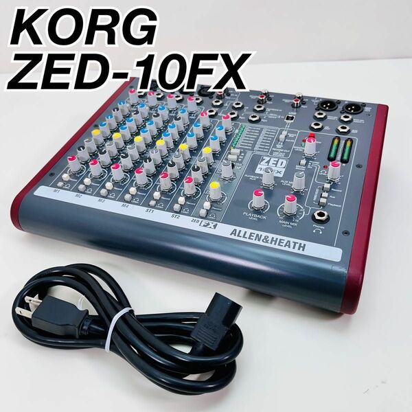 良品　KORG アナログミキサー　 ALLEN &Heart ZED-10FX