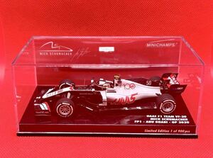 ミニチャンプス 1/43 MINICHAMPS HAAS F1 TEAM ハース VF-20 ミック・シューマッハー FP1 アブダビGP 2020 #50 417201750 ケース難あり