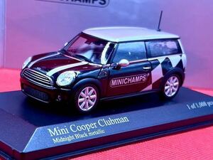 ミニチャンプス MINICHAMPS 1/43 Mini Cooper Clubman 2007 Black metallic 431138672