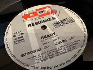 12”★Remedies / Ready / ユーロ・テクノ！