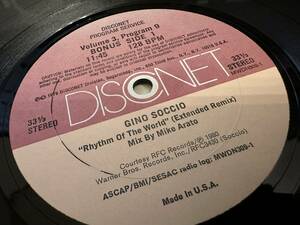 12”★Volume 3 Program 9 / シンセ・ポップ / ラテン・ディスコ！Gino Soccio / Rhythm Of The World / Celia Cruz / Fania All Stars